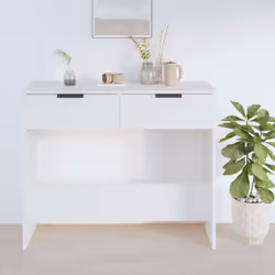 vidaXL Console Table Entryway Accent Sofa Table Hall End Table Engineered Wood - White - Additional view 4