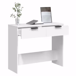 vidaXL Console Table Entryway Accent Sofa Table Hall End Table Engineered Wood - White - Additional view 5