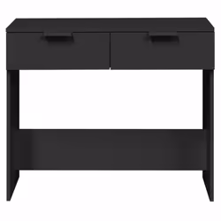 vidaXL Console Table Side Cabinet Sideboard Black Engineered Wood and Iron - Additional view 5