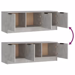 vidaXL TV Cabinet Entertainment Centre TV Unit Media Cabinet Engineered Wood - concrete grey - Additional view 9