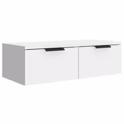 vidaXL Wall Cabinet Floating TV Unit Wall Mount Media Cabinet Engineered Wood - White