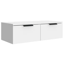 vidaXL Wall Cabinet Floating TV Unit Wall Mount Media Cabinet Engineered Wood - White