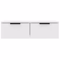 vidaXL Wall Cabinet Floating TV Unit Wall Mount Media Cabinet Engineered Wood - White - Additional view 5