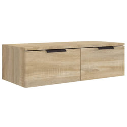 vidaXL Wall Cabinet Floating TV Unit Wall Mount Media Cabinet Engineered Wood - Sonoma oak