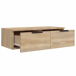 vidaXL Wall Cabinet Floating TV Unit Wall Mount Media Cabinet Engineered Wood - Sonoma oak