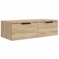 vidaXL Wall Cabinet Floating TV Unit Wall Mount Media Cabinet Engineered Wood - Sonoma oak - Additional view 6