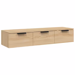 vidaXL Wall Cabinet Floating TV Unit Media Cabinet Storage Engineered Wood - Sonoma oak