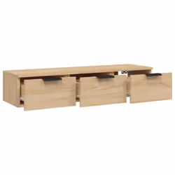 vidaXL Wall Cabinet Floating TV Unit Media Cabinet Storage Engineered Wood - Sonoma oak - Additional view 6