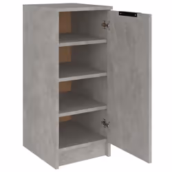 vidaXL Shoe Cabinet Shoe Cupboard Shelf Shoe Rack Shoe Storage Engineered Wood - Concrete grey - Additional view 6