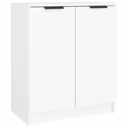 vidaXL Shoe Cabinet Engineered Wood Hall Shoe Holder Cupboard Organiser Shelf - white