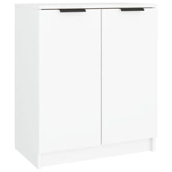 vidaXL Shoe Cabinet Engineered Wood Hall Shoe Holder Cupboard Organiser Shelf - white
