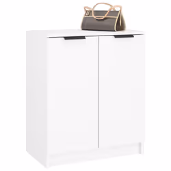 vidaXL Shoe Cabinet Engineered Wood Hall Shoe Holder Cupboard Organiser Shelf - white - Additional view 7