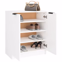 vidaXL Shoe Cabinet Engineered Wood Hall Shoe Holder Cupboard Organiser Shelf - white - Additional view 8