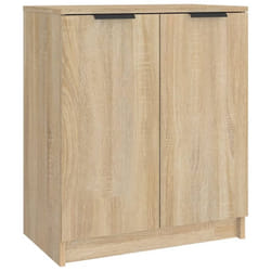 vidaXL Shoe Cabinet Engineered Wood Hall Shoe Holder Cupboard Organiser Shelf - sonoma oak