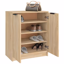 vidaXL Shoe Cabinet Engineered Wood Hall Shoe Holder Cupboard Organiser Shelf - sonoma oak - Additional view 8
