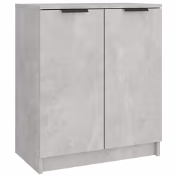 vidaXL Shoe Cabinet Engineered Wood Hall Shoe Holder Cupboard Organiser Shelf - concrete grey