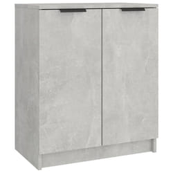 vidaXL Shoe Cabinet Engineered Wood Hall Shoe Holder Cupboard Organiser Shelf - concrete grey
