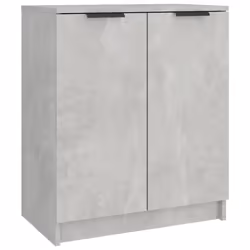 vidaXL Shoe Cabinet Engineered Wood Hall Shoe Holder Cupboard Organiser Shelf - concrete grey