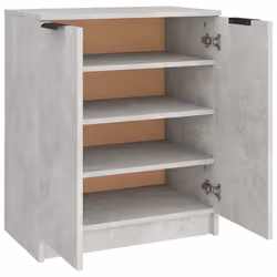 vidaXL Shoe Cabinet Engineered Wood Hall Shoe Holder Cupboard Organiser Shelf - concrete grey - Additional view 5