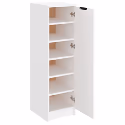 vidaXL Shoe Cabinet Engineered Wood Hallway Shoe Storage Cupboard Shoe Holder - White - Additional view 6