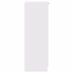 vidaXL Shoe Cabinet Engineered Wood Hallway Shoe Storage Cupboard Shoe Holder - White - Additional view 7