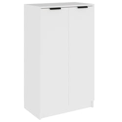 vidaXL Shoe Cabinet Engineered Wood Hallway Shoe Storage Cupboard Shoe Holder - White