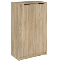 vidaXL Shoe Cabinet Engineered Wood Hallway Shoe Storage Cupboard Shoe Holder - Sonoma oak