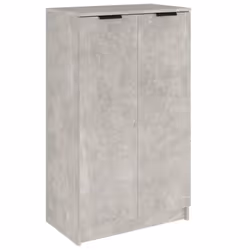 vidaXL Shoe Cabinet Engineered Wood Hallway Shoe Storage Cupboard Shoe Holder - Concrete grey