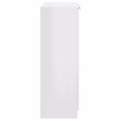 vidaXL Shoe Cabinet Engineered Wood Hallway Shoe Storage Cupboard Shoe Holder - High gloss white - Additional view 6