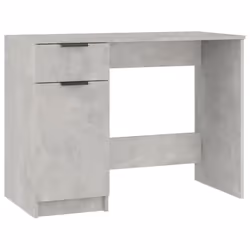 vidaXL Desk Engineered Wood Home Office Computer Table Study Writing Desk - Concrete grey