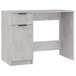 vidaXL Desk Engineered Wood Home Office Computer Table Study Writing Desk - Concrete grey