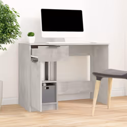 vidaXL Desk Engineered Wood Home Office Computer Table Study Writing Desk - Concrete grey - Additional view 5