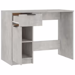 vidaXL Desk Engineered Wood Home Office Computer Table Study Writing Desk - Concrete grey - Additional view 8