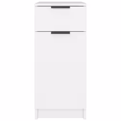 vidaXL Desk Cabinet Desk Cupboard Home Office Storage Cabinet Engineered Wood - white - Additional view 6