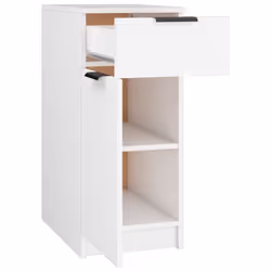 vidaXL Desk Cabinet Desk Cupboard Home Office Storage Cabinet Engineered Wood - white - Additional view 7