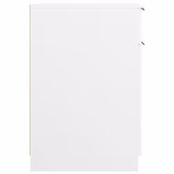 vidaXL Desk Cabinet Desk Cupboard Home Office Storage Cabinet Engineered Wood - white - Additional view 8