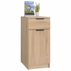 vidaXL Desk Cabinet Desk Cupboard Home Office Storage Cabinet Engineered Wood - sonoma oak - Additional view 5