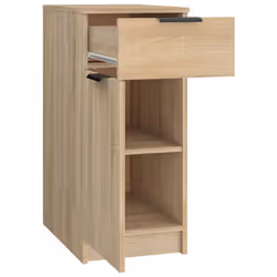 vidaXL Desk Cabinet Desk Cupboard Home Office Storage Cabinet Engineered Wood - sonoma oak - Additional view 7