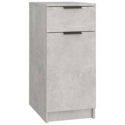 vidaXL Desk Cabinet Desk Cupboard Home Office Storage Cabinet Engineered Wood - concrete grey