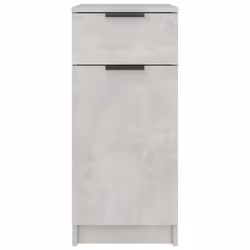 vidaXL Desk Cabinet Desk Cupboard Home Office Storage Cabinet Engineered Wood - concrete grey - Additional view 5