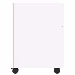 vidaXL Mobile File Cabinet with Wheels Desk Storage Cabinet Engineered Wood - White - Additional view 5