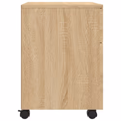 vidaXL Mobile File Cabinet with Wheels Desk Storage Cabinet Engineered Wood - Sonoma oak - Additional view 5