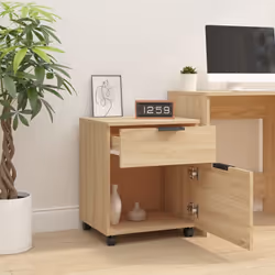 vidaXL Mobile File Cabinet with Wheels Desk Storage Cabinet Engineered Wood - Sonoma oak - Additional view 7