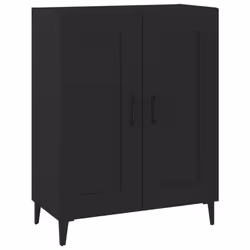 vidaXL Sideboard Engineered Wood Side Cabinet Home Organiser Multi Colours - Black