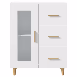 vidaXL Sideboard Engineered Wood Side Cabinet Home Organiser Multi Colours - white - Additional view 7