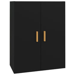 vidaXL Hanging Wall Cabinet Storage Cabinet Wall Cupboard Floating Cabinet - Black