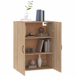 vidaXL Hanging Cabinet Floating Cabinet Wall Storage Cabinet Engineered Wood - Sonoma oak - Additional view 5