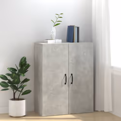 vidaXL Hanging Cabinet Floating Cabinet Wall Storage Cabinet Engineered Wood - Concrete grey