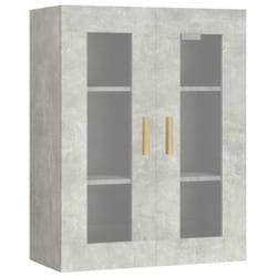 vidaXL Hanging Wall Cabinet Storage Cabinet Wall Cupboard Floating Cabinet - Concrete grey
