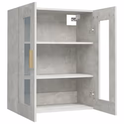 vidaXL Hanging Wall Cabinet Storage Cabinet Wall Cupboard Floating Cabinet - Concrete grey - Additional view 5